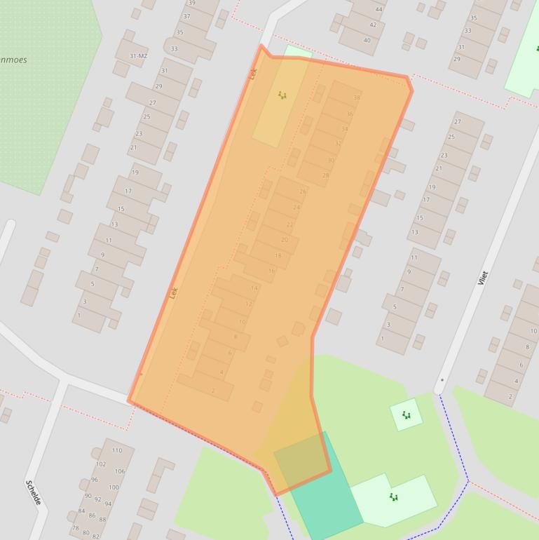 Kaart van postcodegebied 1703KH.