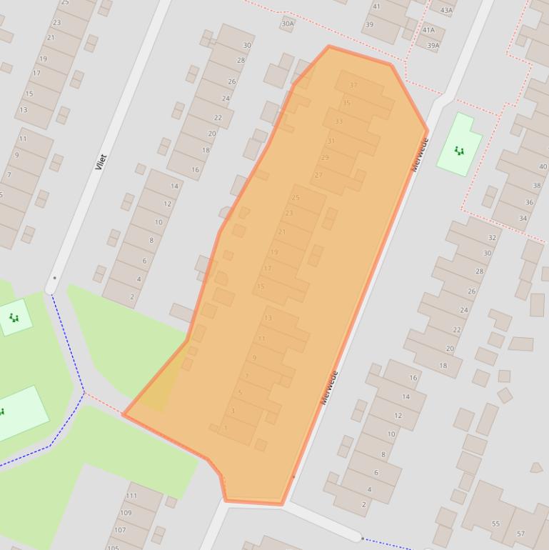 Kaart van postcodegebied 1703KP.