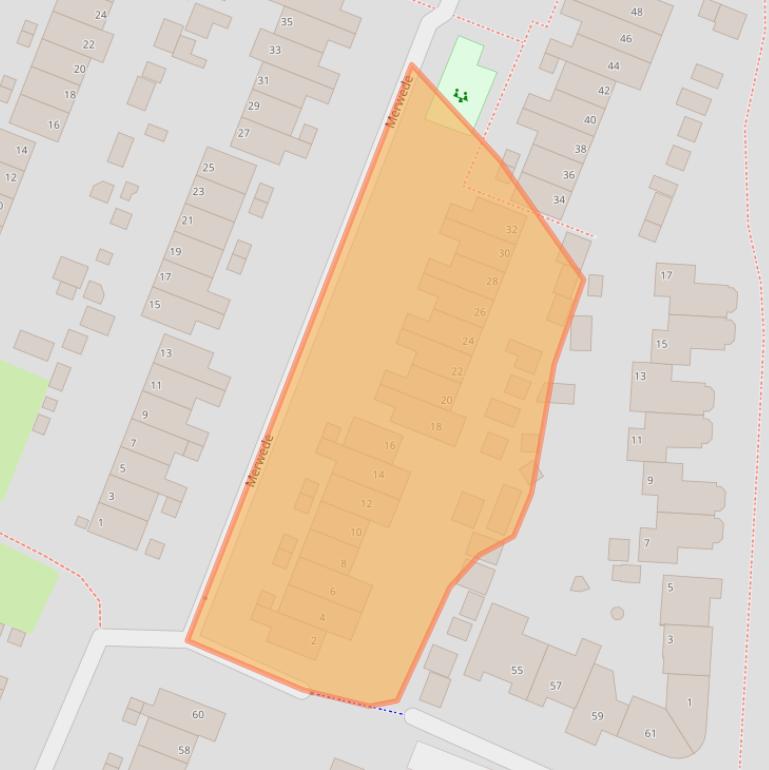 Kaart van postcodegebied 1703KS.