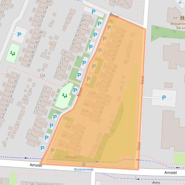 Kaart van postcodegebied 1703KX.