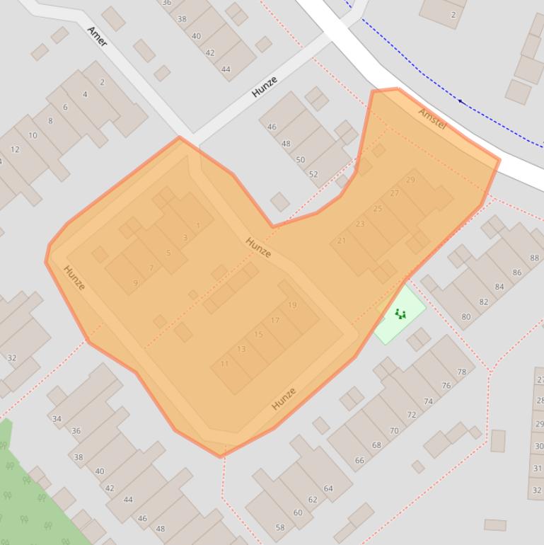 Kaart van postcodegebied 1703LD.