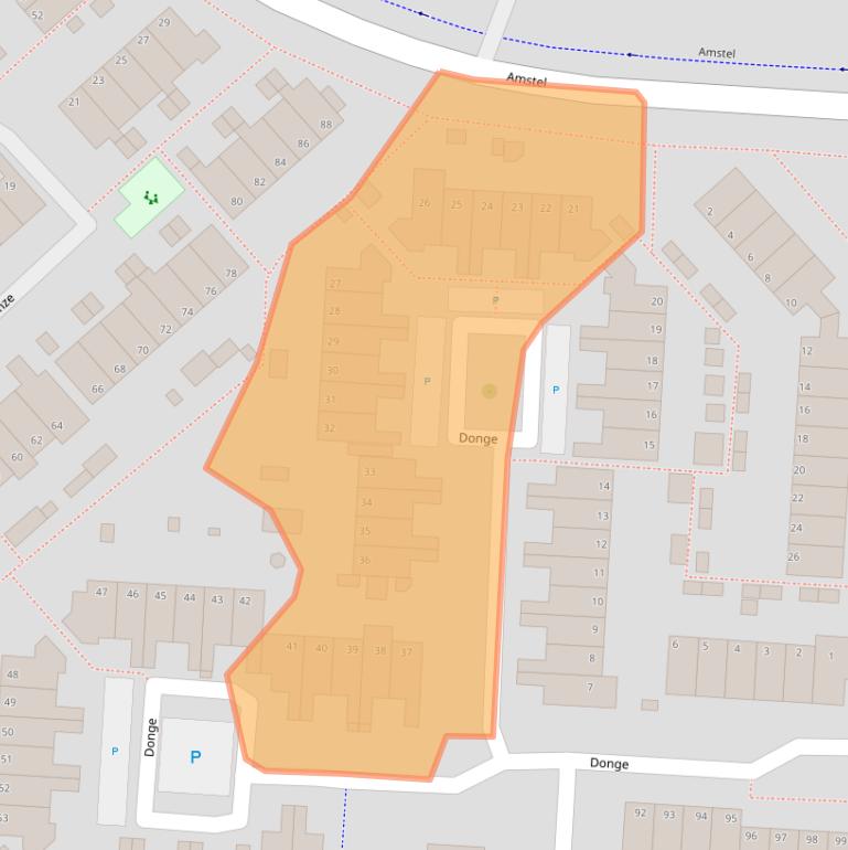 Kaart van postcodegebied 1703LJ.