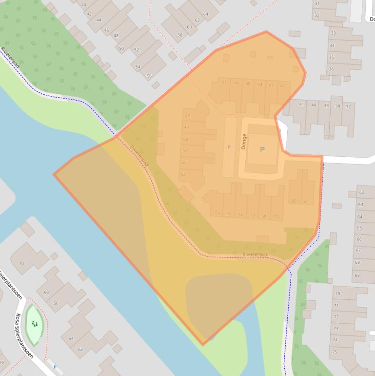 Kaart van postcodegebied 1703LK.