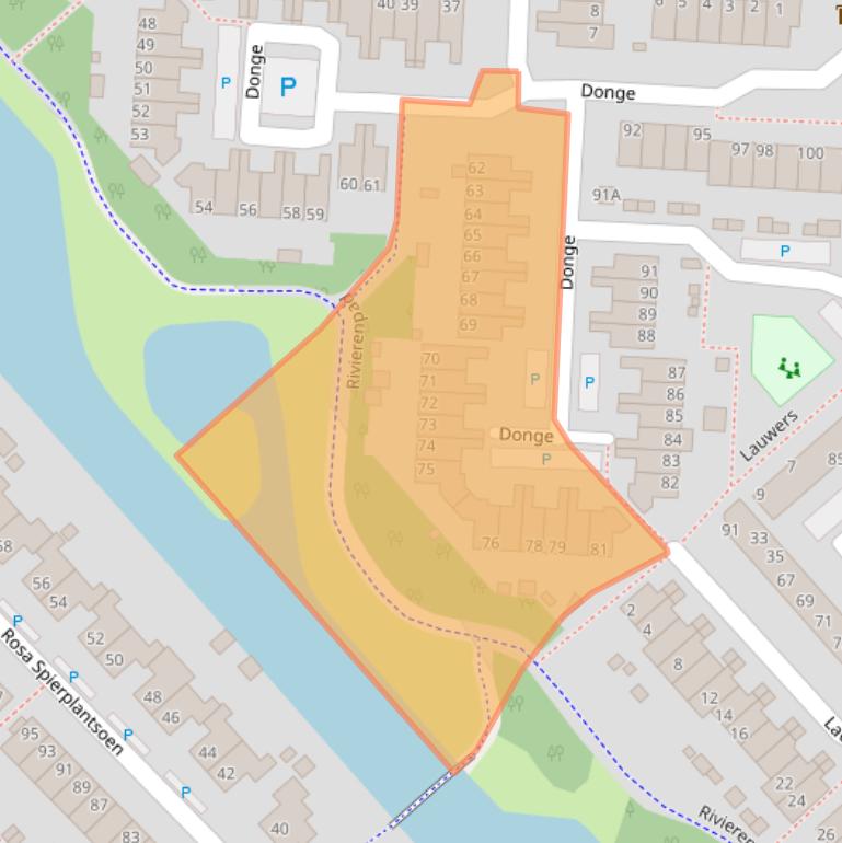 Kaart van postcodegebied 1703LL.