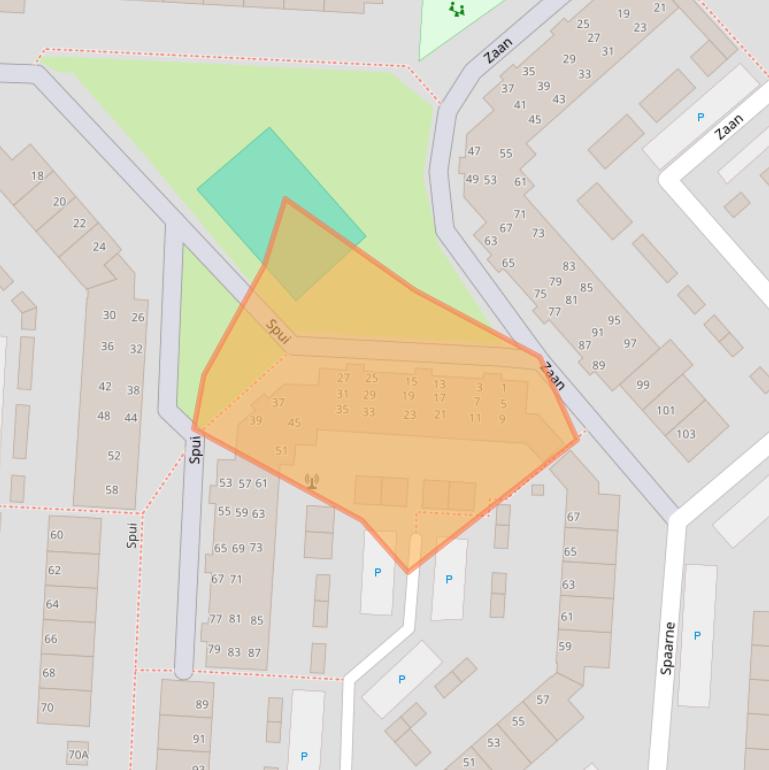 Kaart van postcodegebied 1703MJ.