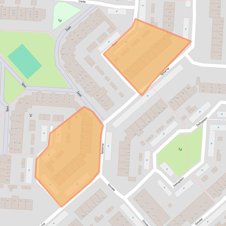 Kaart van postcodegebied 1703MR.
