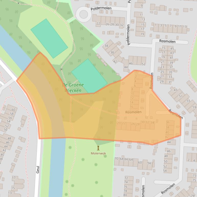 Kaart van postcodegebied 1703NA.