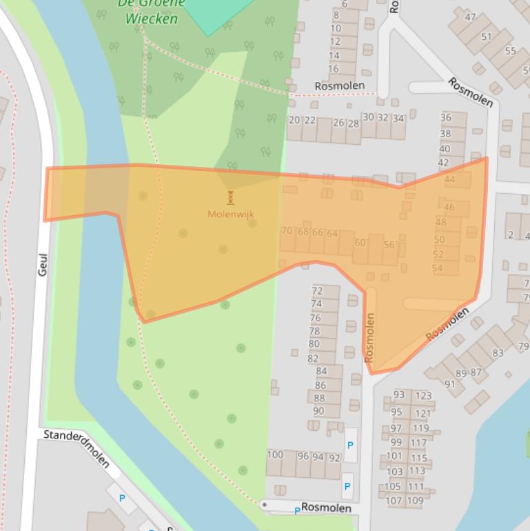 Kaart van postcodegebied 1703NB.