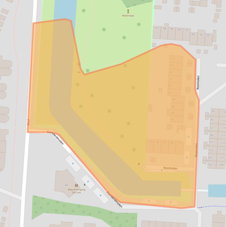 Kaart van postcodegebied 1703NC.