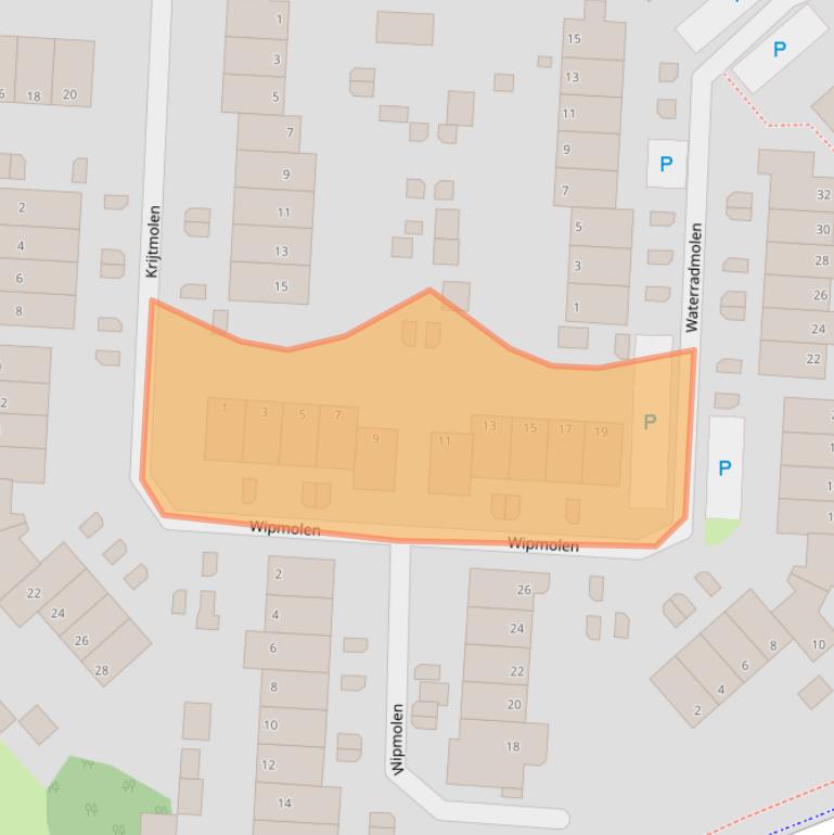 Kaart van postcodegebied 1703NL.