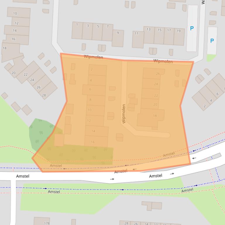 Kaart van postcodegebied 1703NM.