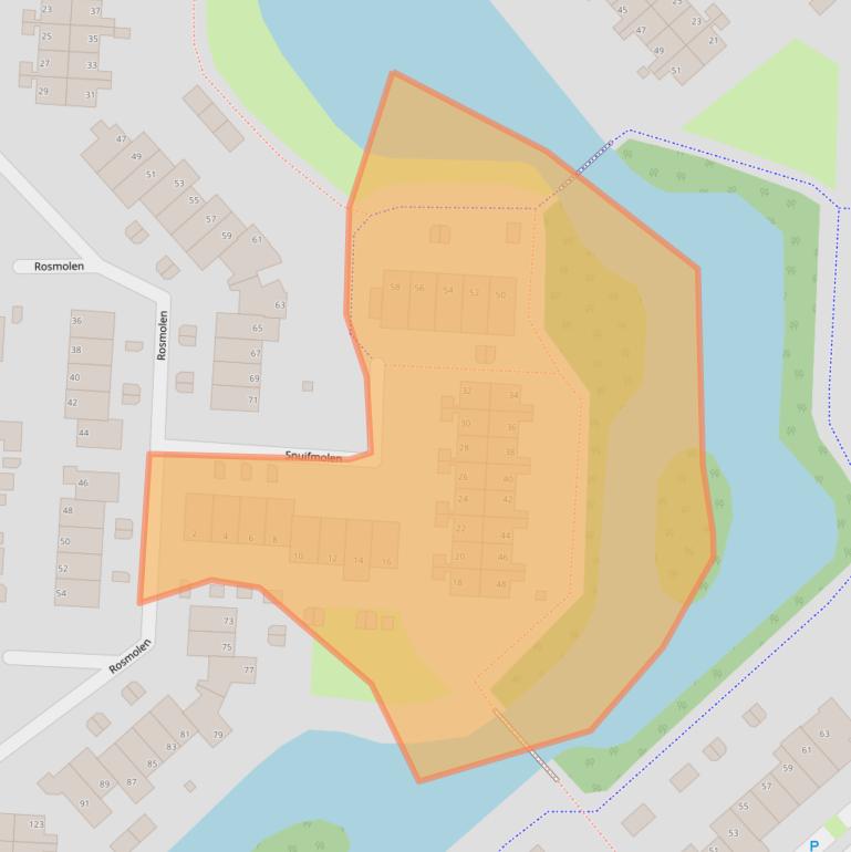 Kaart van postcodegebied 1703NN.
