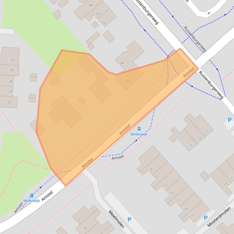 Kaart van postcodegebied 1703NS.