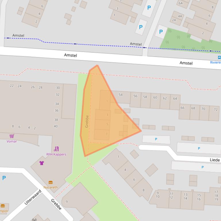 Kaart van postcodegebied 1703NT.