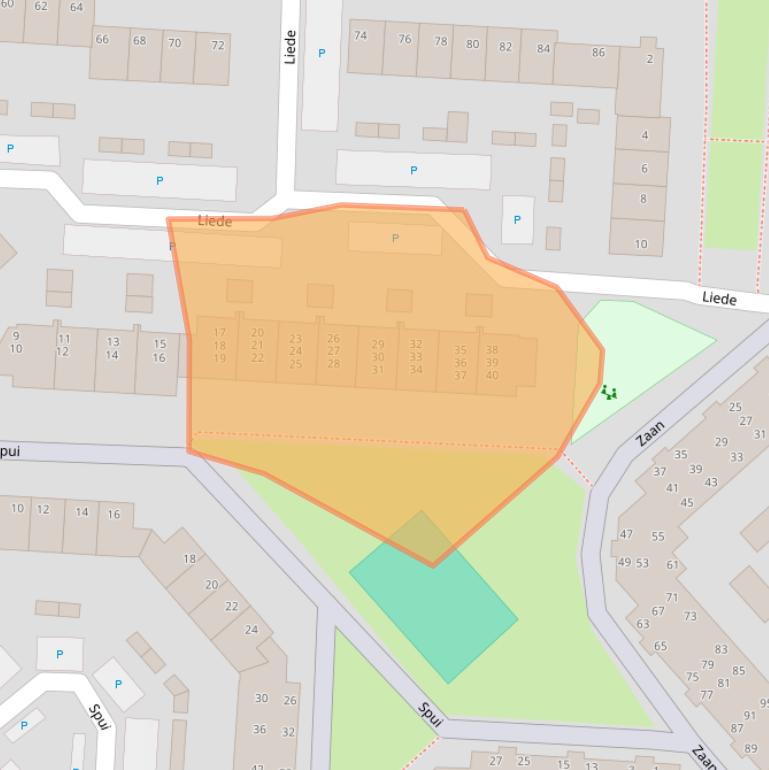 Kaart van postcodegebied 1703NW.