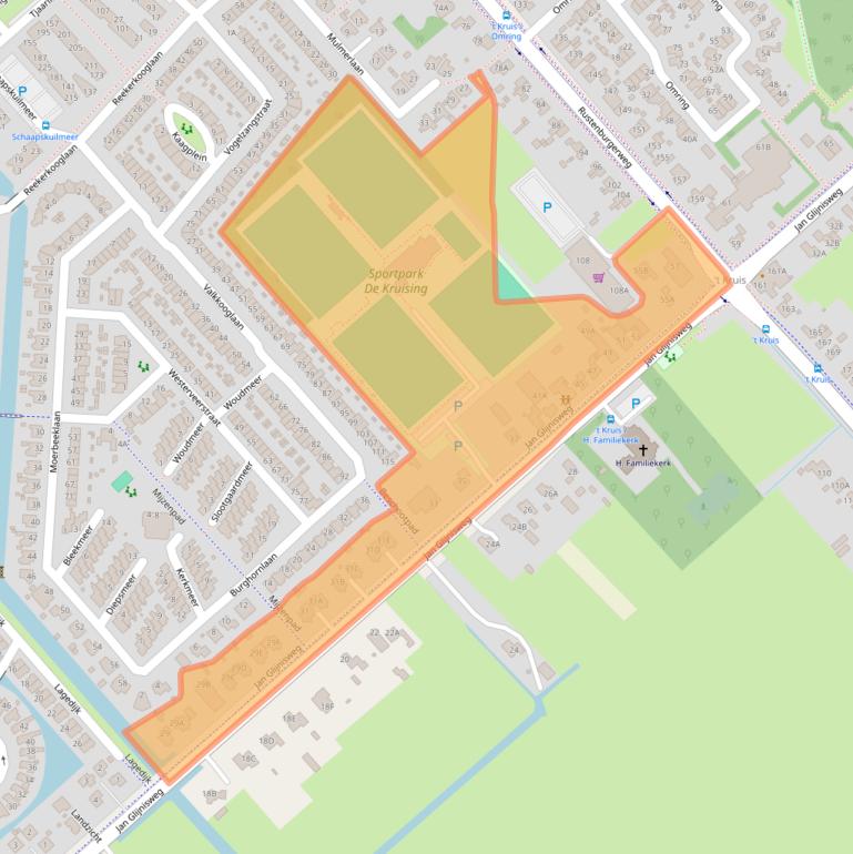 Kaart van postcodegebied 1703RK.