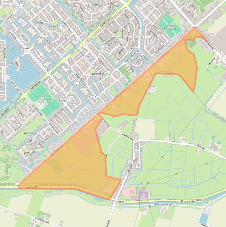 Kaart van postcodegebied 1703RL.