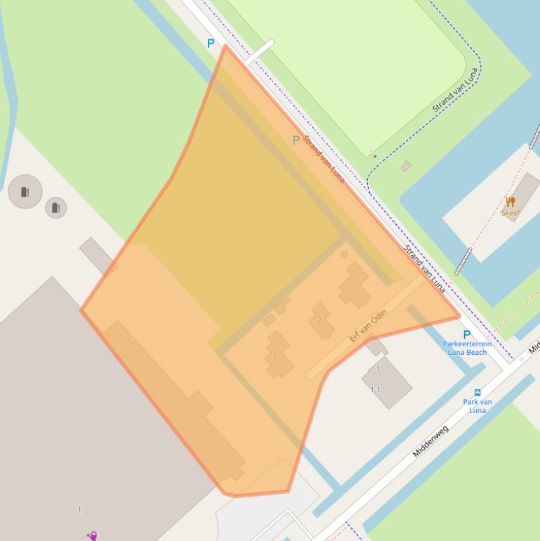 Kaart van postcodegebied 1703RS.