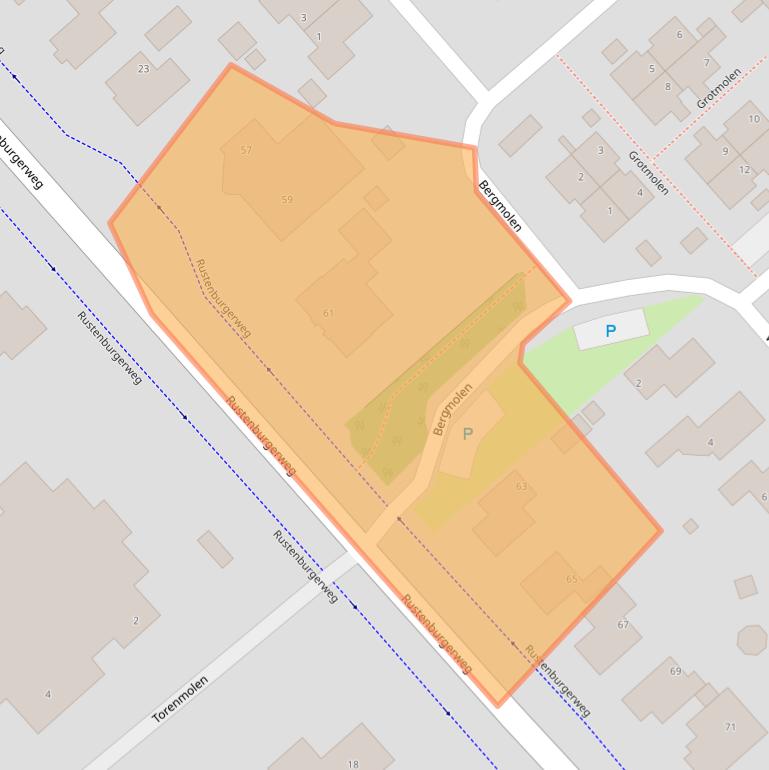 Kaart van postcodegebied 1703RT.