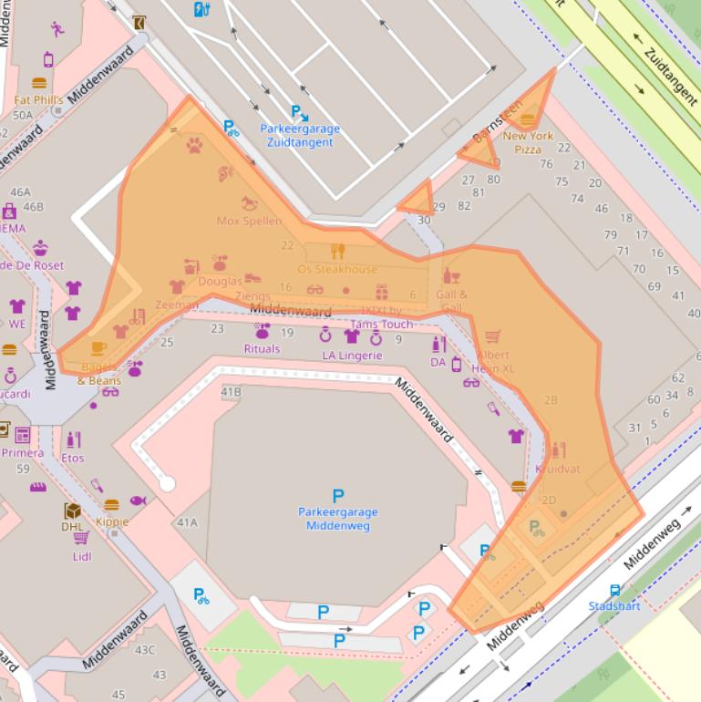 Kaart van postcodegebied 1703SE.