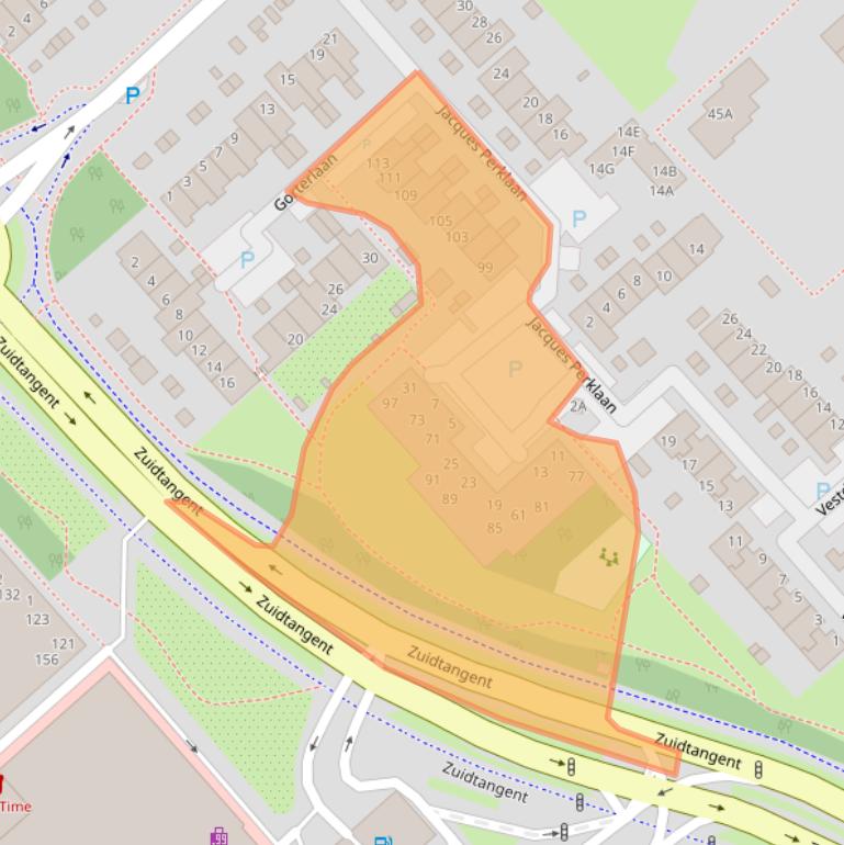Kaart van postcodegebied 1703SL.