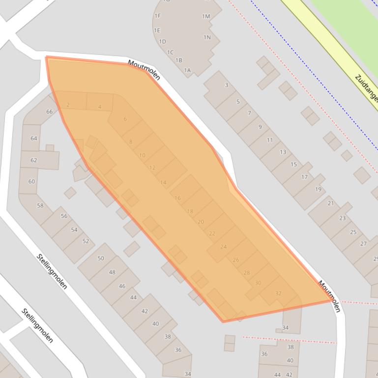 Kaart van postcodegebied 1703TL.