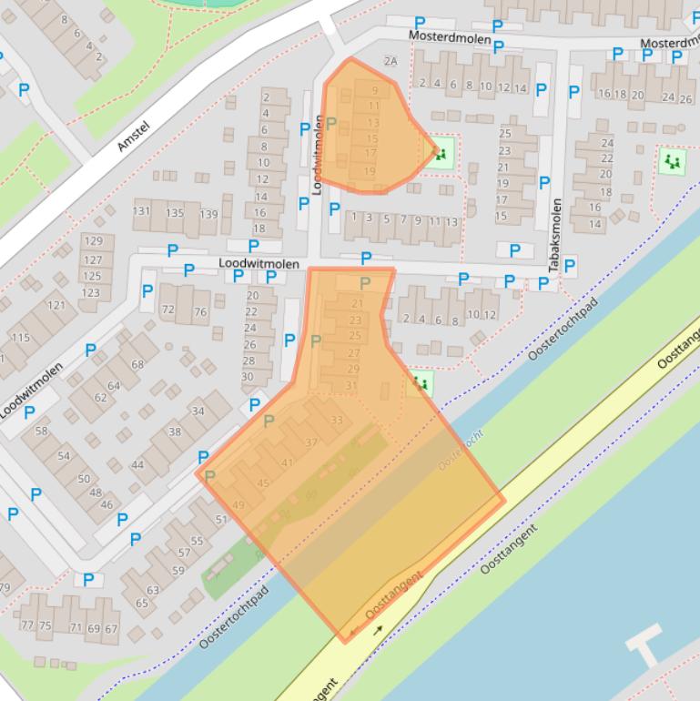 Kaart van postcodegebied 1703VA.