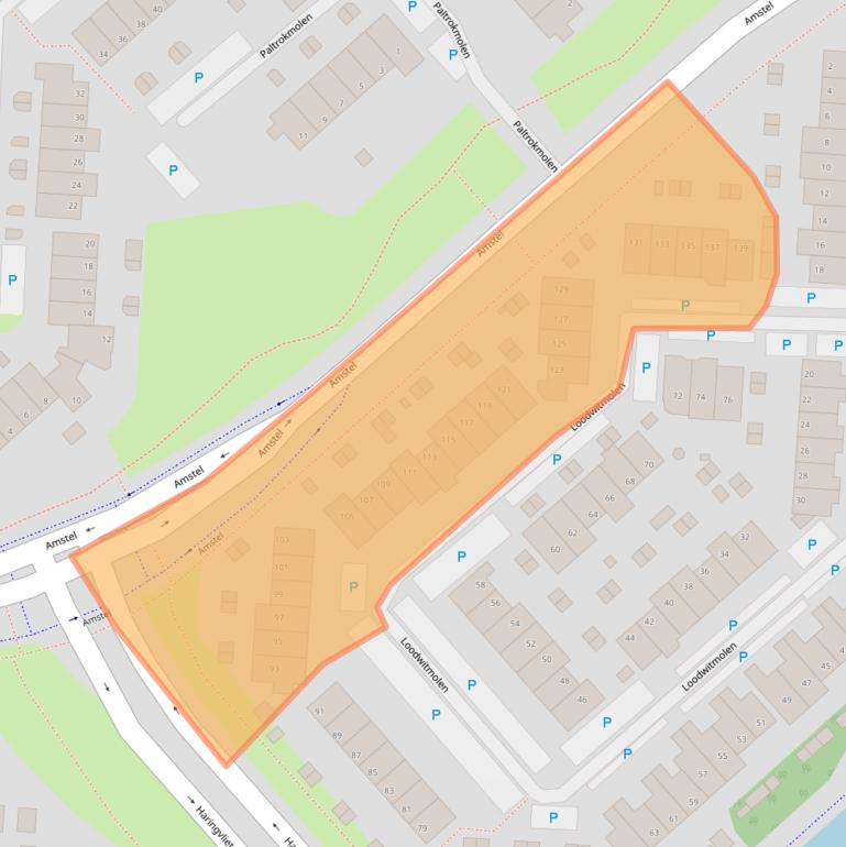 Kaart van postcodegebied 1703VC.