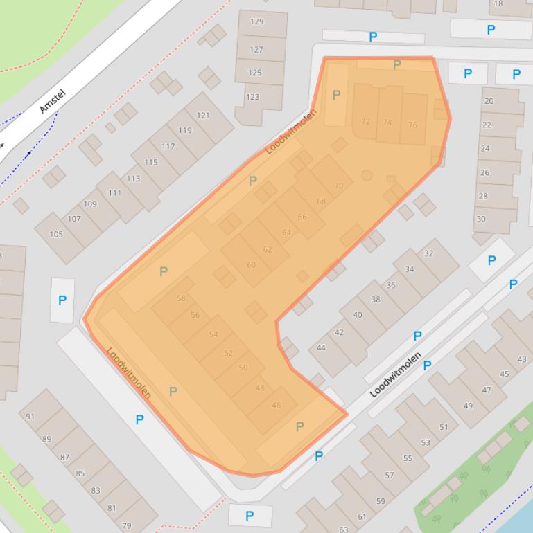 Kaart van postcodegebied 1703VE.