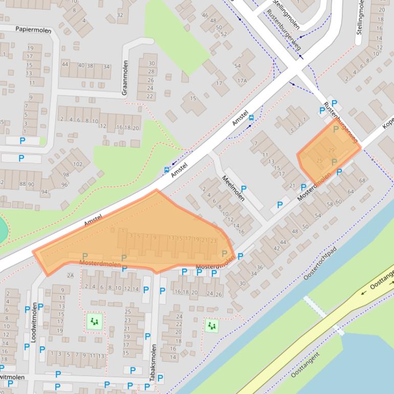 Kaart van postcodegebied 1703VJ.