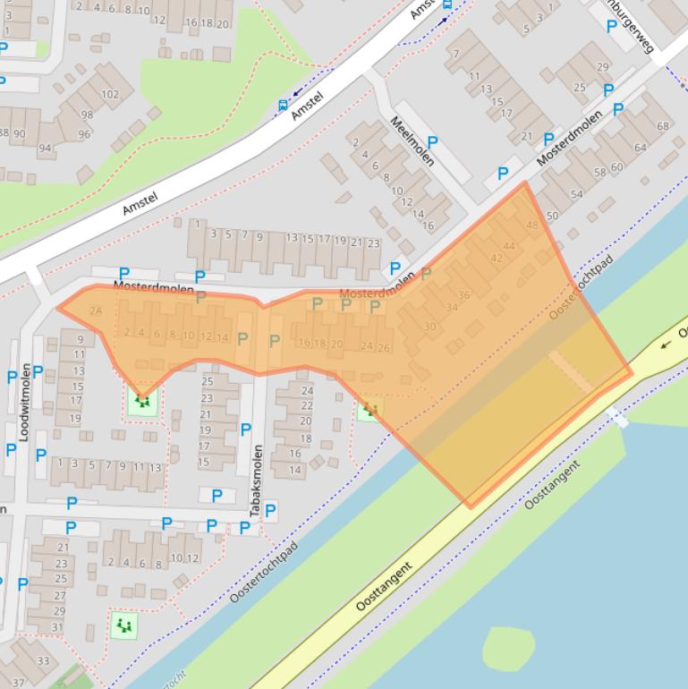 Kaart van postcodegebied 1703VK.