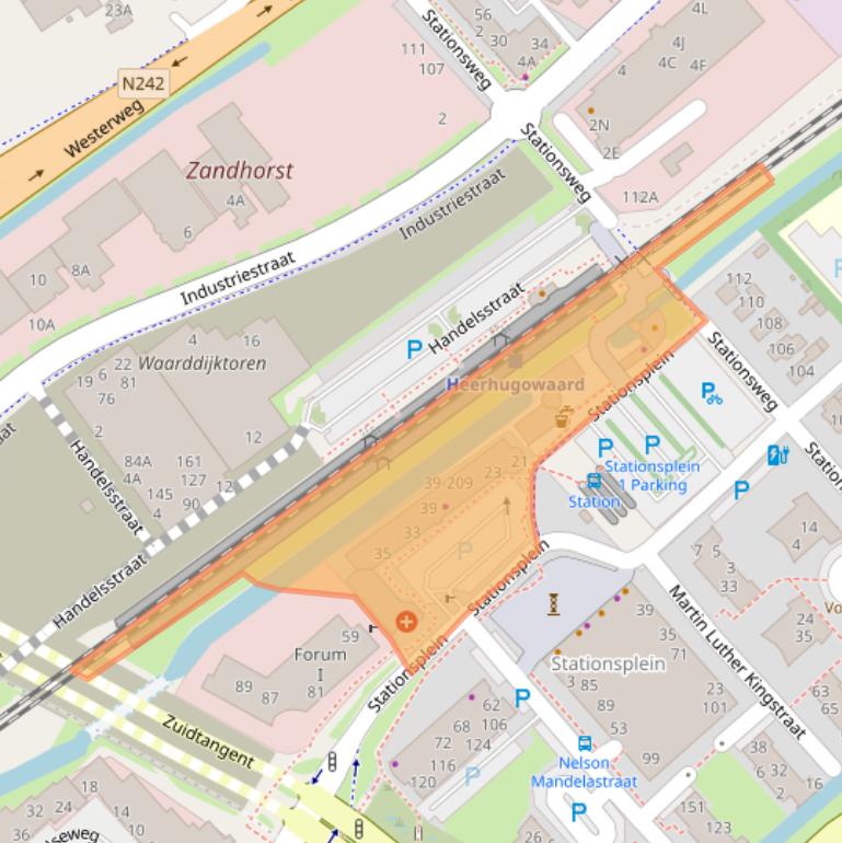 Kaart van postcodegebied 1703WD.