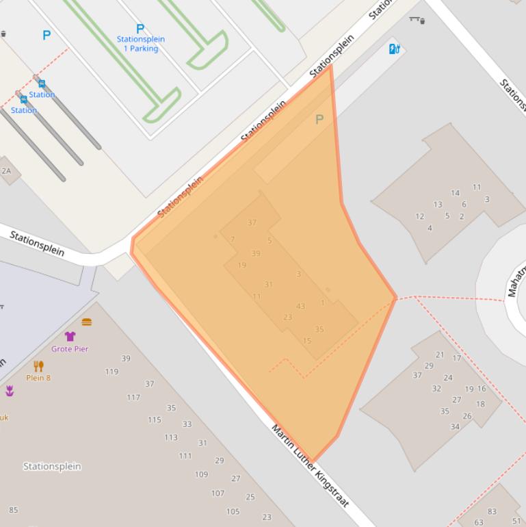 Kaart van postcodegebied 1703WS.