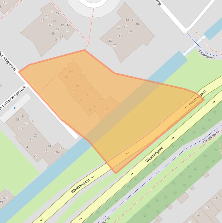 Kaart van postcodegebied 1703WT.