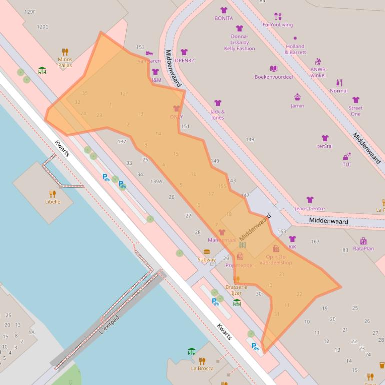 Kaart van postcodegebied 1703XA.