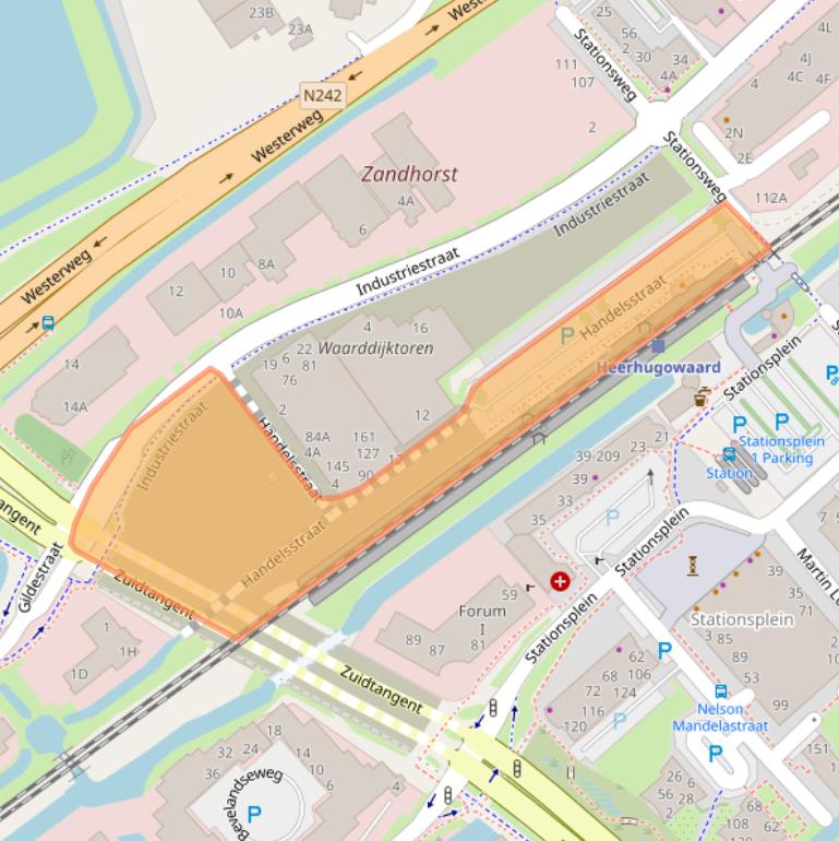 Kaart van postcodegebied 1704AC.