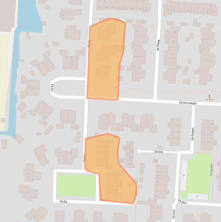 Kaart van postcodegebied 1704AW.