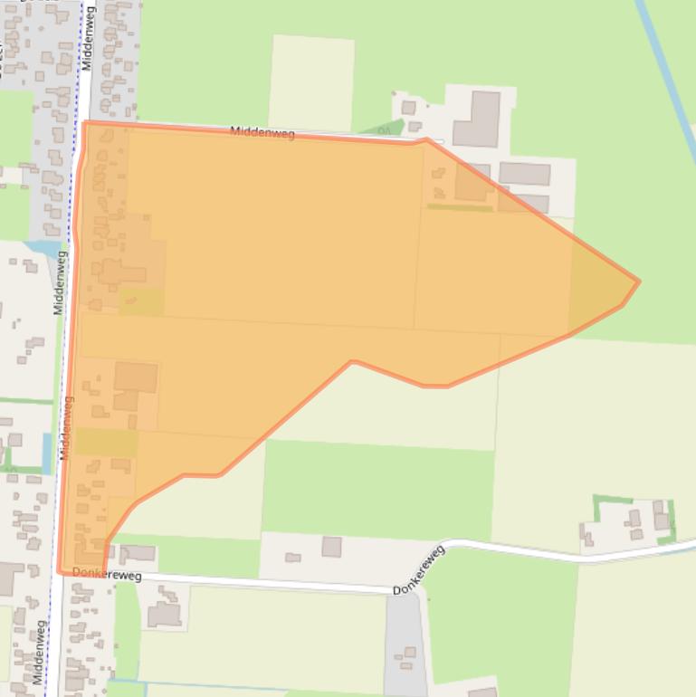 Kaart van postcodegebied 1704BM.