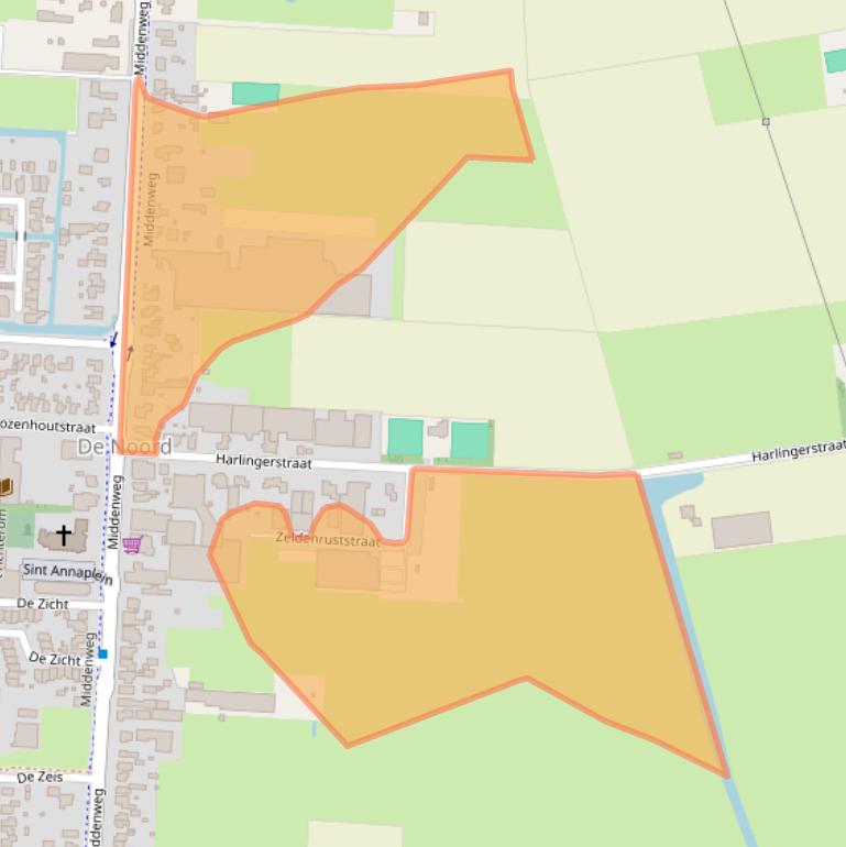 Kaart van postcodegebied 1704BR.