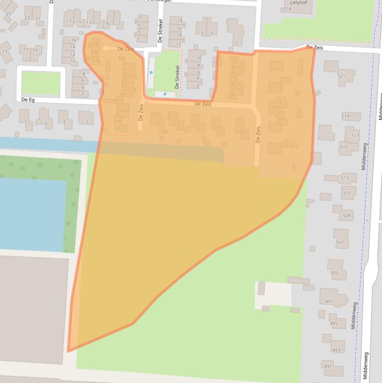 Kaart van postcodegebied 1704BW.