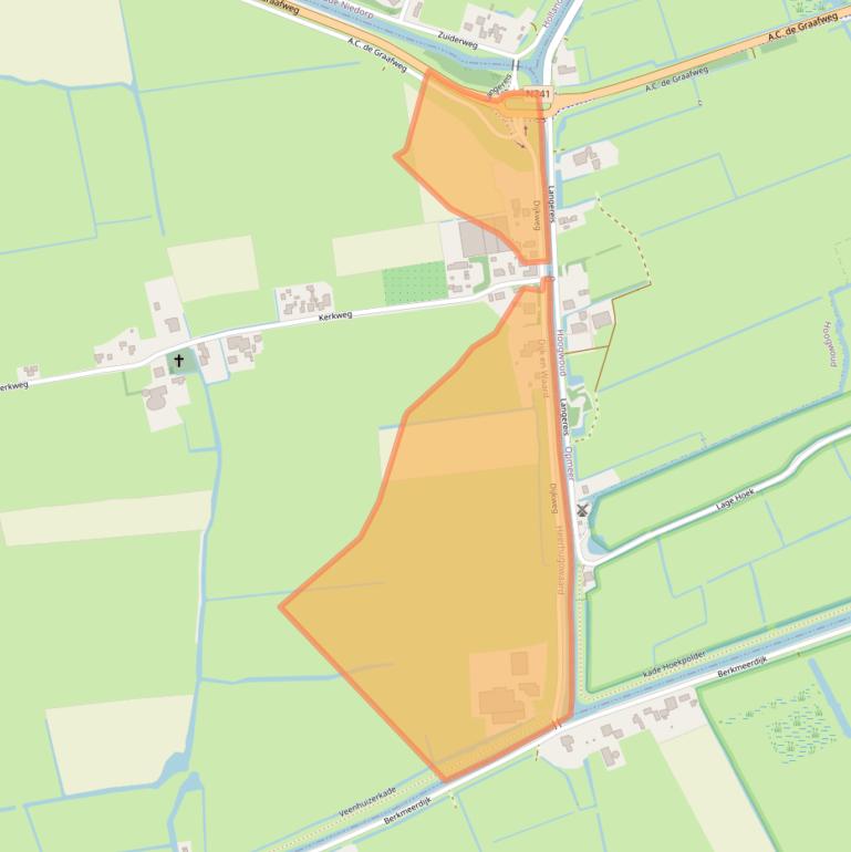 Kaart van postcodegebied 1704DJ.