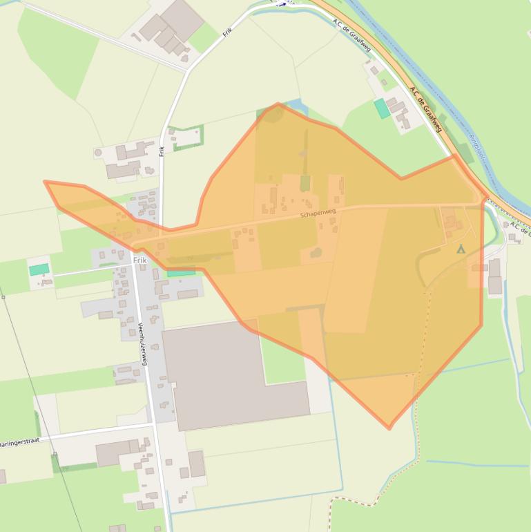 Kaart van postcodegebied 1704DS.