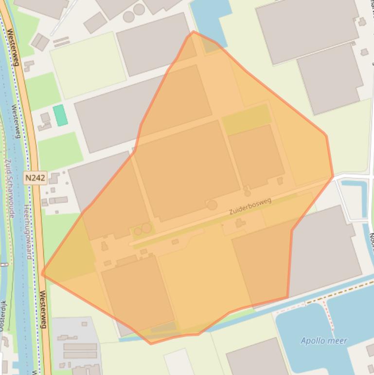 Kaart van postcodegebied 1704DZ.