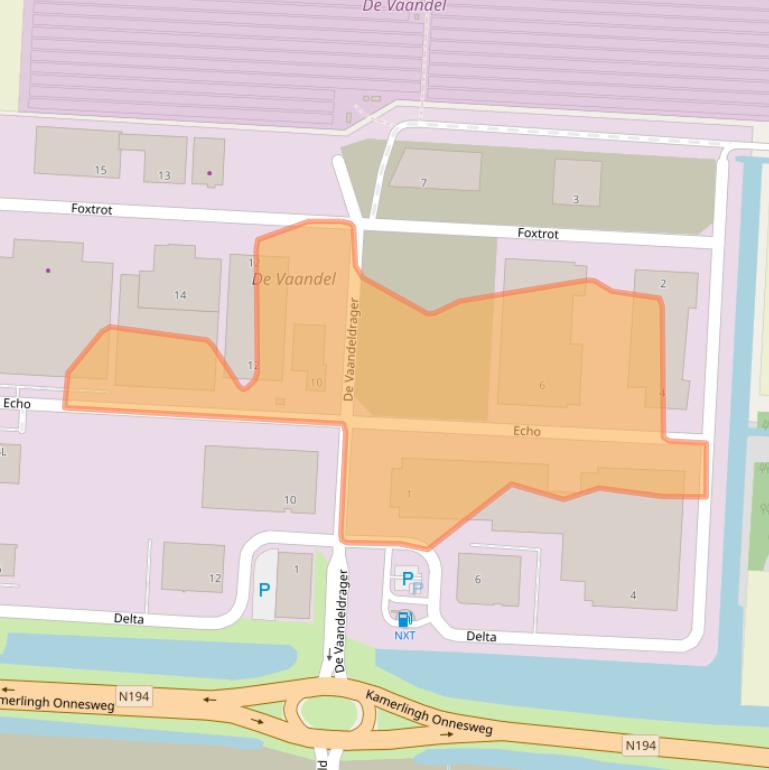 Kaart van postcodegebied 1704EG.