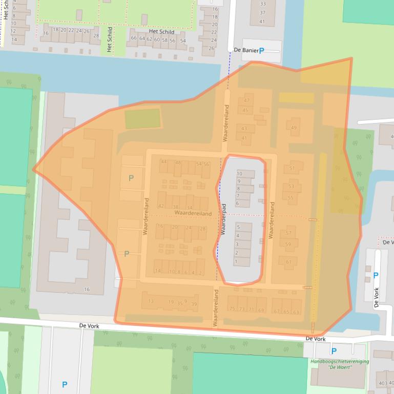 Kaart van postcodegebied 1704EX.