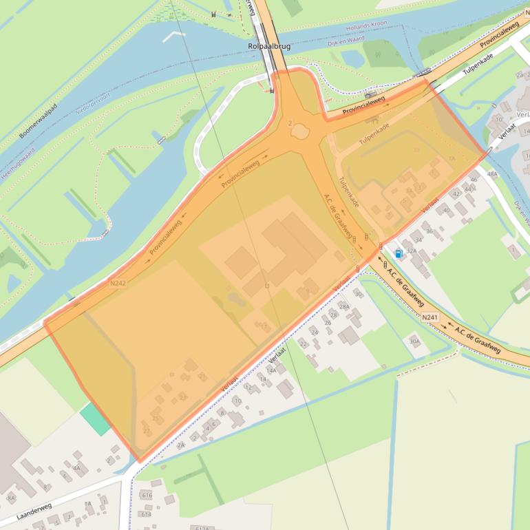 Kaart van postcodegebied 1704JN.