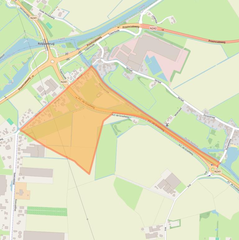 Kaart van postcodegebied 1704JP.