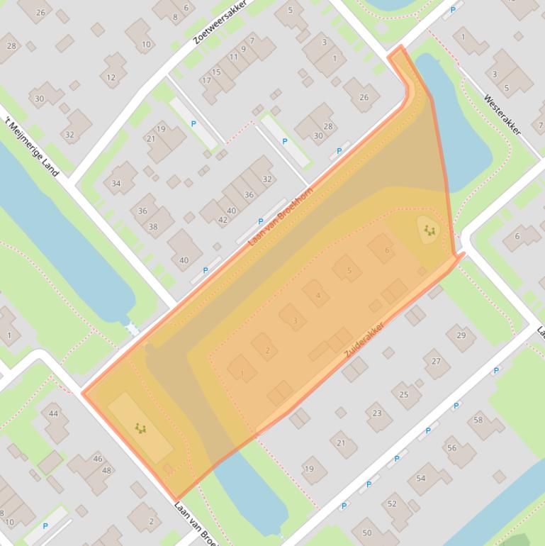 Kaart van postcodegebied 1704ME.