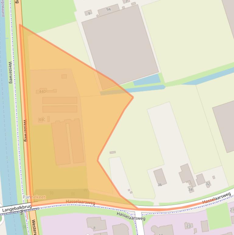 Kaart van postcodegebied 1704PD.