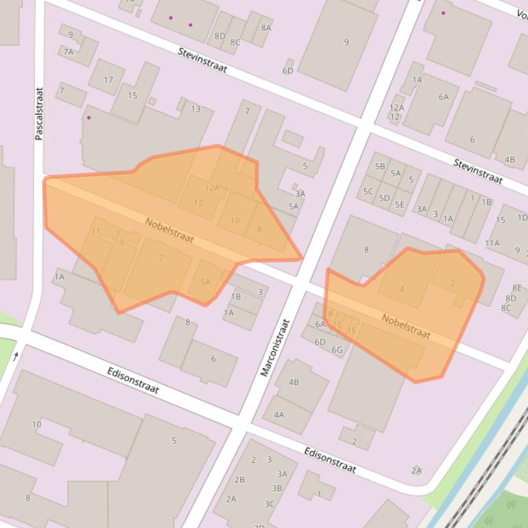 Kaart van postcodegebied 1704RM.